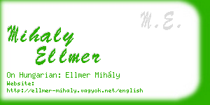 mihaly ellmer business card